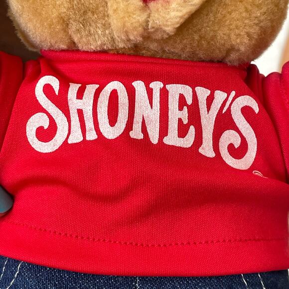 Shoneys Bear Plush Mascot Restaurant Vintage 1990s Shoney’s Collectible READ - Picture 9 of 11